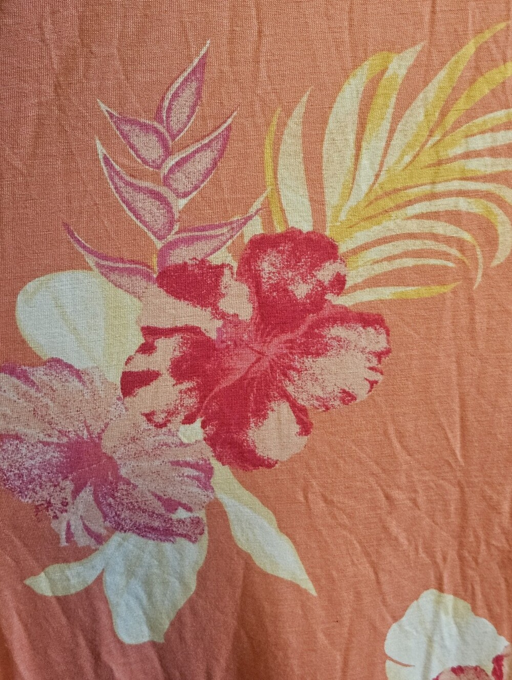 0075 Tommy Bahama Relax Tropical Floral Maxi Dress Peach Island Resort Medium - Picture 6 of 13